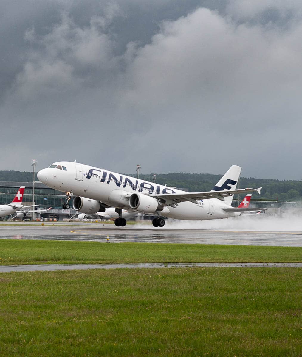Flughafen Zürich Finnair hebt ab